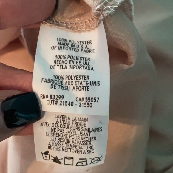 Size 8-12 Bebe Rose Gold dress (worn once) - Picture 5 of 7